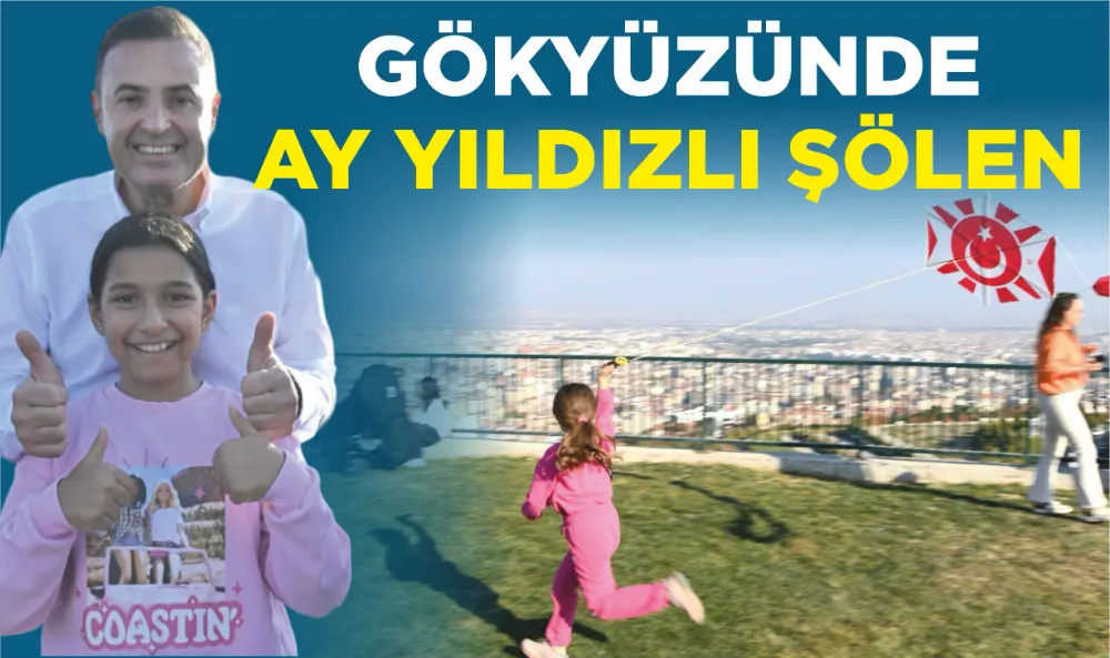 GÖKYÜZÜNDE AY YILDIZLI ŞÖLEN