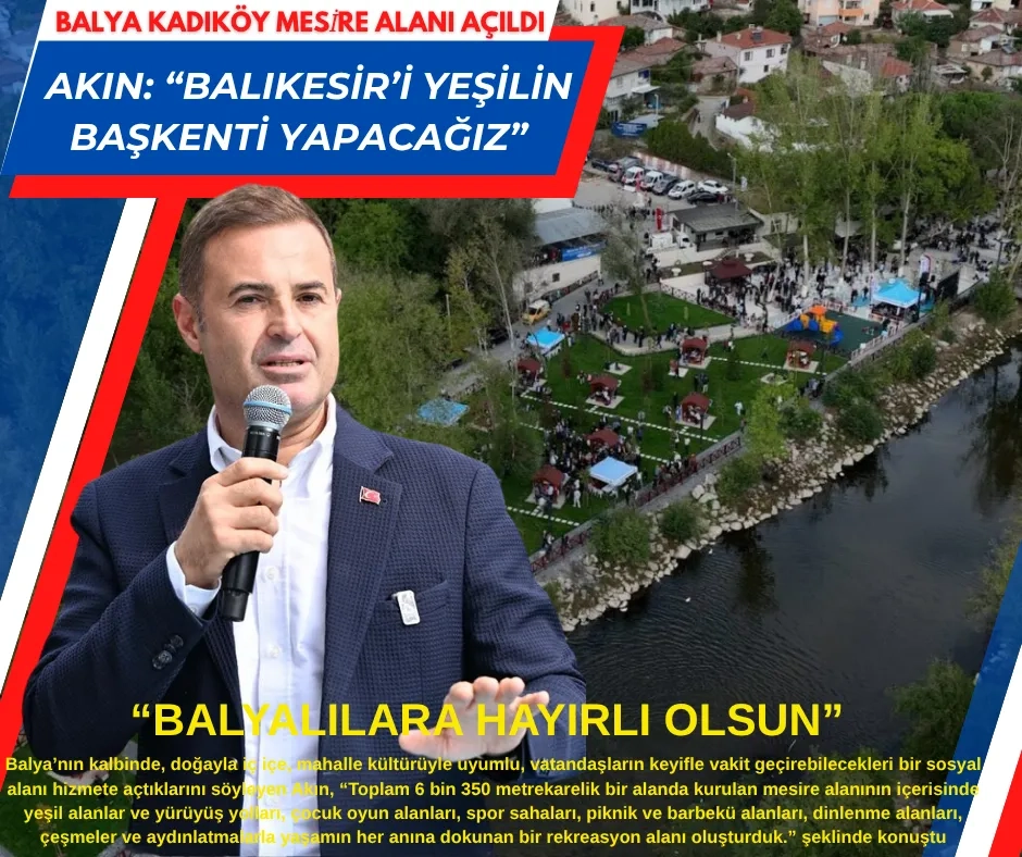 Balya Kadıköy Mesire Alanı açıldı