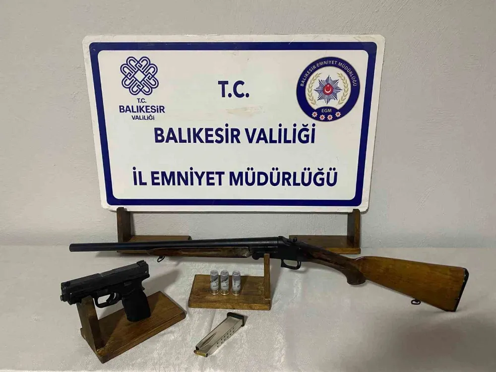 Balıkesir’de silah operasyonu