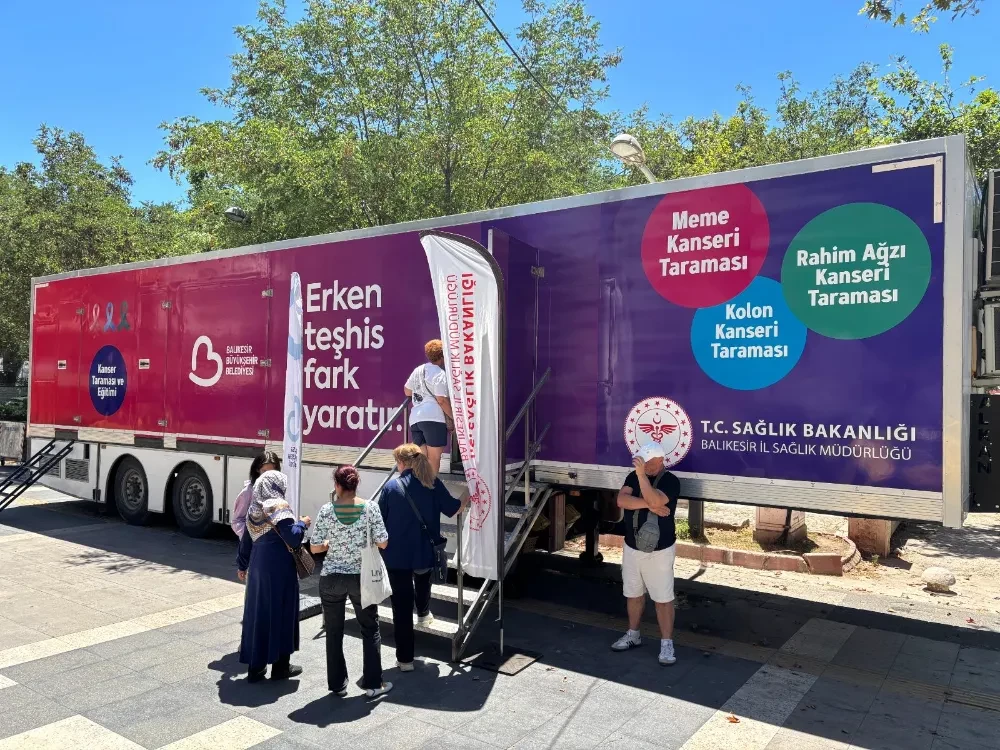 Mobil KETEM Tırı Erdek’te hizmet vermeye başladı 