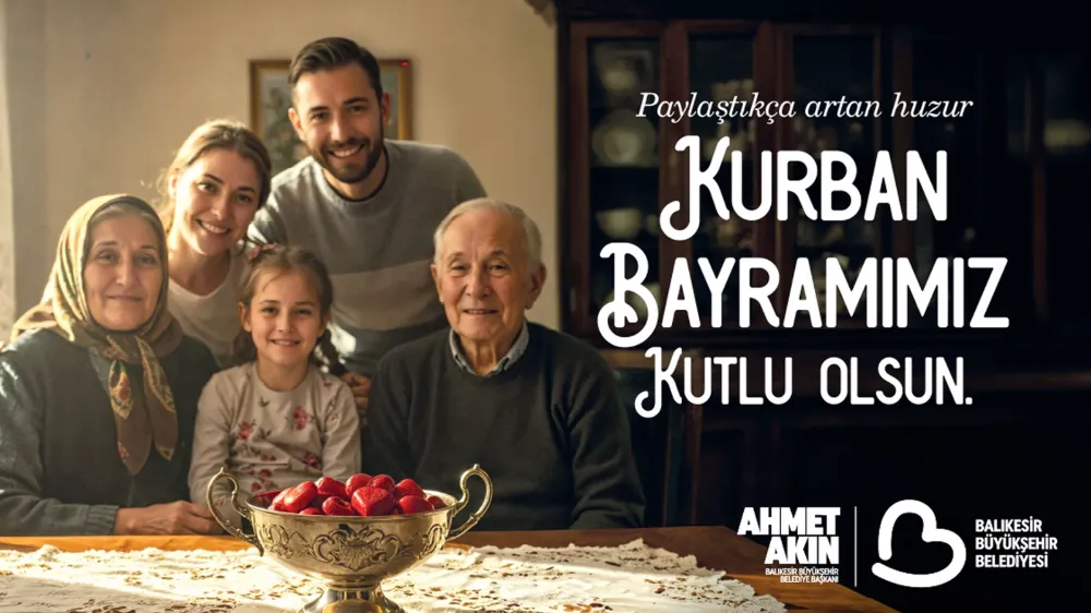 Başkan Ahmet Akın Kurban bayramını kutladı.