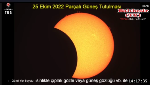 GÜNEŞ TUTULMASI CANLI YAYIN